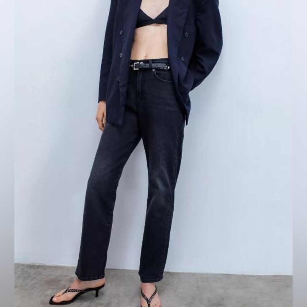 Urban  Outfitters BDG High Waisted Cowboy Jeans in Black Charcoal Stretch NWT 26